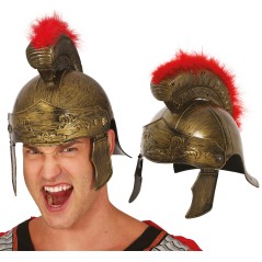 Casco soldado romano centurion dorado-Tus Disfraces baratos