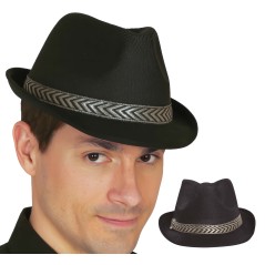 Sombrero gangster negro mascota-Tus Disfraces baratos