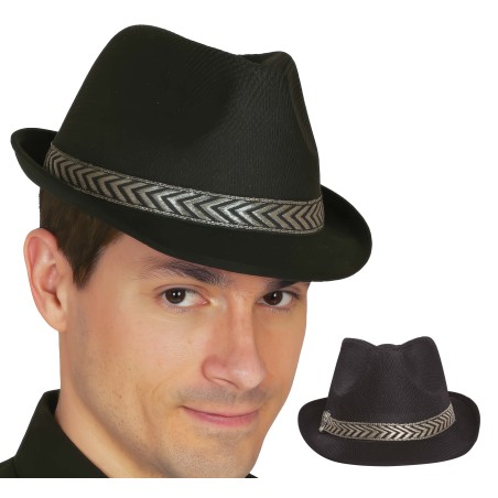 Sombrero gangster negro mascota-Tus Disfraces baratos