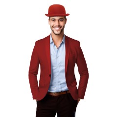Saco Papa Noel rojo 100x60 cm