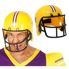 Casco futbol americano amarillo para hombre-Tus Disfraces baratos