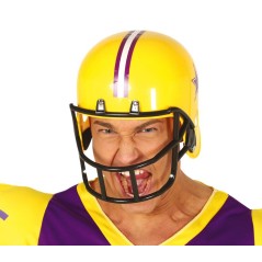Casco futbol americano amarillo para hombre