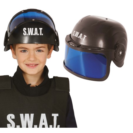Casco s.w.at. infantil polica swat-Tus Disfraces baratos