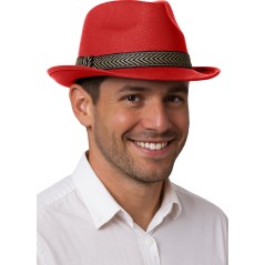 Sombrero gangster rojo