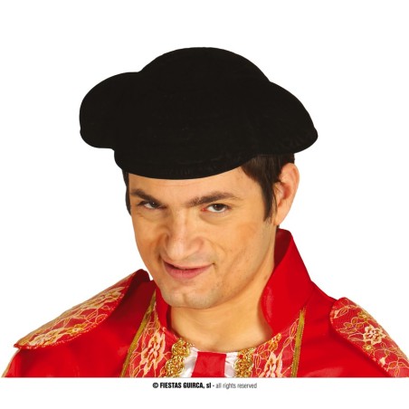 Montera flocada negra torero