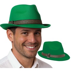 Sombrero gangster verde-Tus Disfraces baratos