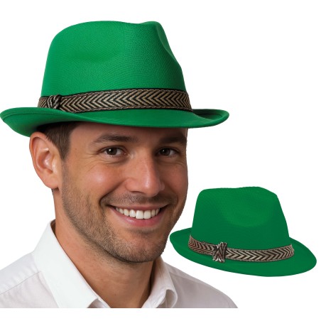 Sombrero gangster verde-Tus Disfraces baratos