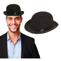 Bombin negro de fieltro adulto-Tus Disfraces baratos