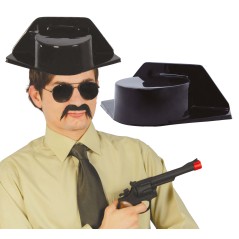 Tricornio guardia civil gorro negro-Tus Disfraces baratos