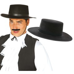 Sombrero cordobes negro fieltro feria-Tus Disfraces baratos