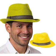 Sombrero gangster amarillo-Tus Disfraces baratos