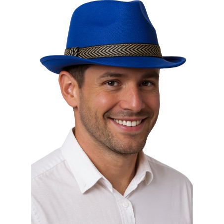 Sombrero gangster azul