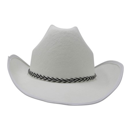 Sombrero vaquero blanco terciopelo Dallas