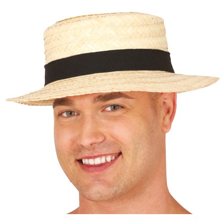 Sombrero canoutier gondolero veneciano-Tus Disfraces baratos