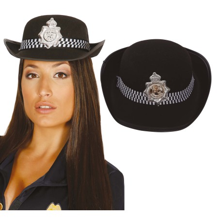 Gorro policia fieltro mujer-Tus Disfraces baratos