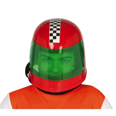 Casco piloto formula 1 rojo infantil