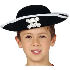 Sombrero pirata infantil fieltro-Tus Disfraces baratos