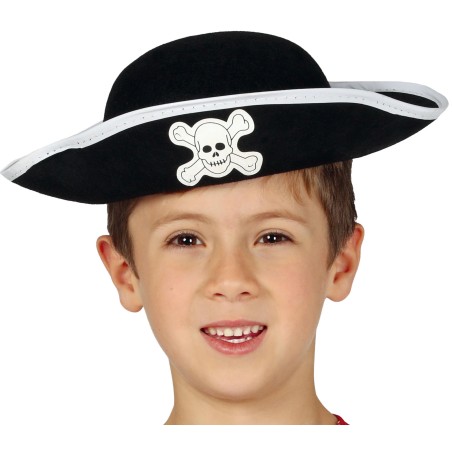Sombrero pirata infantil fieltro-Tus Disfraces baratos