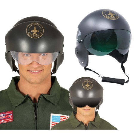 Casco piloto de jet de combate avion caza exra-Tus Disfraces baratos