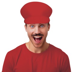 Gorra fontanero roja similar a la de mario bros