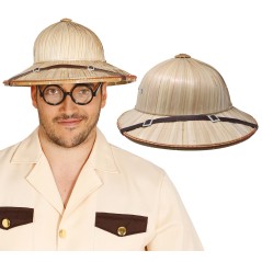 Sombrero explorador salacot paja-Tus Disfraces baratos