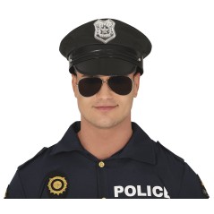 Gorra policia negra gorro poli