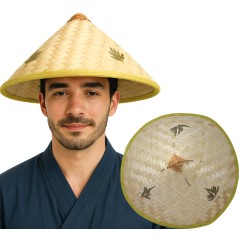 Sombrero vietnamita paja-Tus Disfraces baratos