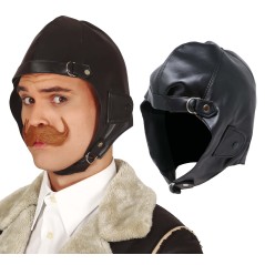 Gorra piloto aviador antiguo negro-Tus Disfraces baratos