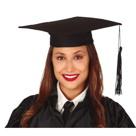 Birrete gorro graduacion 30x30 cm-Tus Disfraces baratos