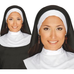 Cofia monja sombrero gorro iglesia-Tus Disfraces baratos