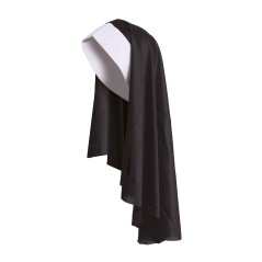 Cofia monja sombrero gorro iglesia-Tus Disfraces baratos