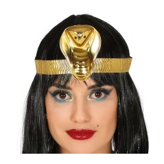 Diadema cleopatra plastico serpiente egipcia-Tus Disfraces baratos