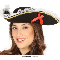 Sombrero pirata corsaria mujer-Tus Disfraces baratos