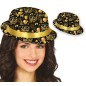 Gorro gangster happy new year negro y dorado