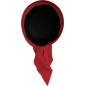 Gorro pirata rayas rojo negro pañuelo