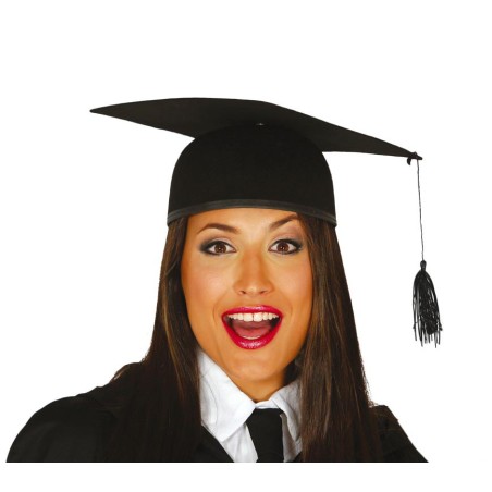 Sombrero estudiante birrete de fieltro-Tus Disfraces baratos