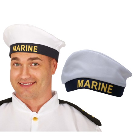 Gorra marinero marine blanca y azul-Tus Disfraces baratos