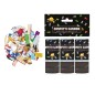 Cañon confeti multicolor mini 3 uds 10,5 cm