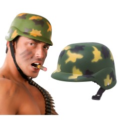 Casco militar bimeta camuflaje-Tus Disfraces baratos