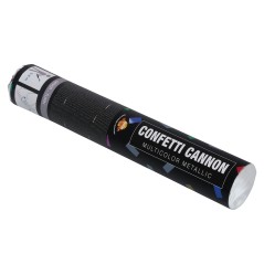 Cañon confeti multicolor metalico 40 cm-El Informal