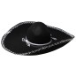 Sombrero mariachi mejicano fieltro negro 55 cm