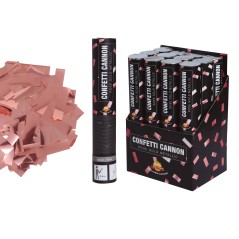 Cañon confeti oro rosa metalico 40 cm-Tus Disfraces baratos