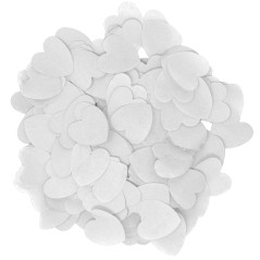 Cañon confeti corazones blancos 40 cm-El Informal