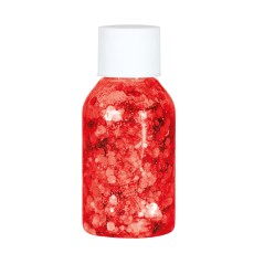 Glitter Rojo en gel