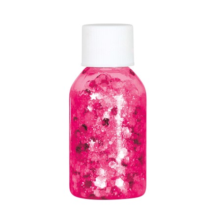 Glitter Fucsia en gel