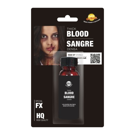 Bote sangre artifical densa con pincel