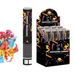 Cañon de serpentina 40 cm multicolor-Tus Disfraces baratos