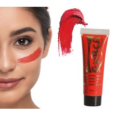 Maquillaje gel rojo -Tus Disfraces Baratos