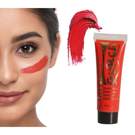 Maquillaje gel rojo -Tus Disfraces Baratos