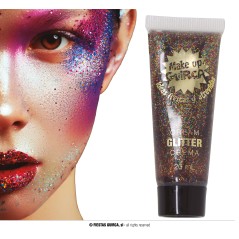 Maquillaje glitter multicolor -Tus Disfraces Baratos